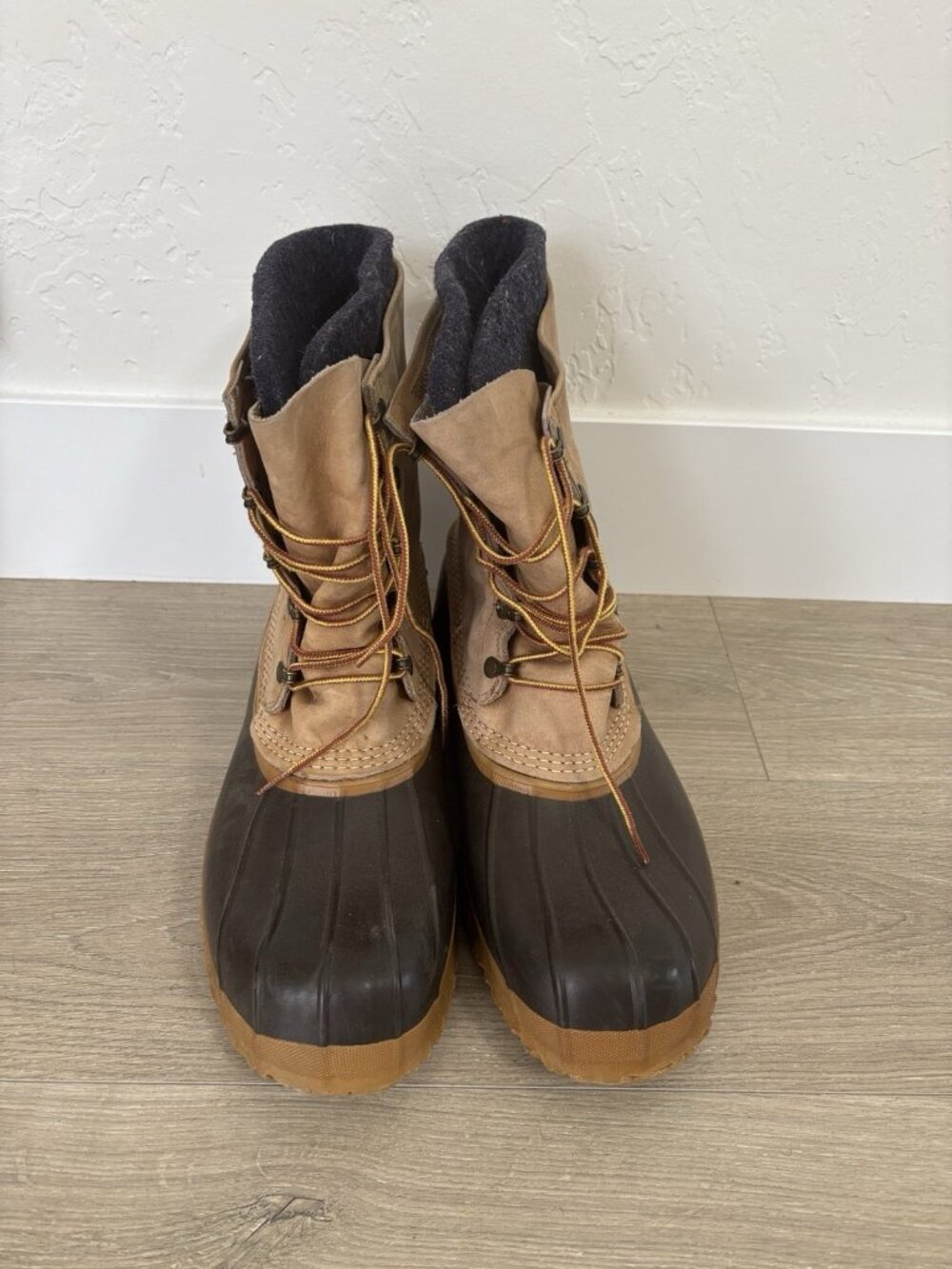 L.L.Bean Made in USA Rubber Leather Mens Size 14 Hunting Shoe Boots